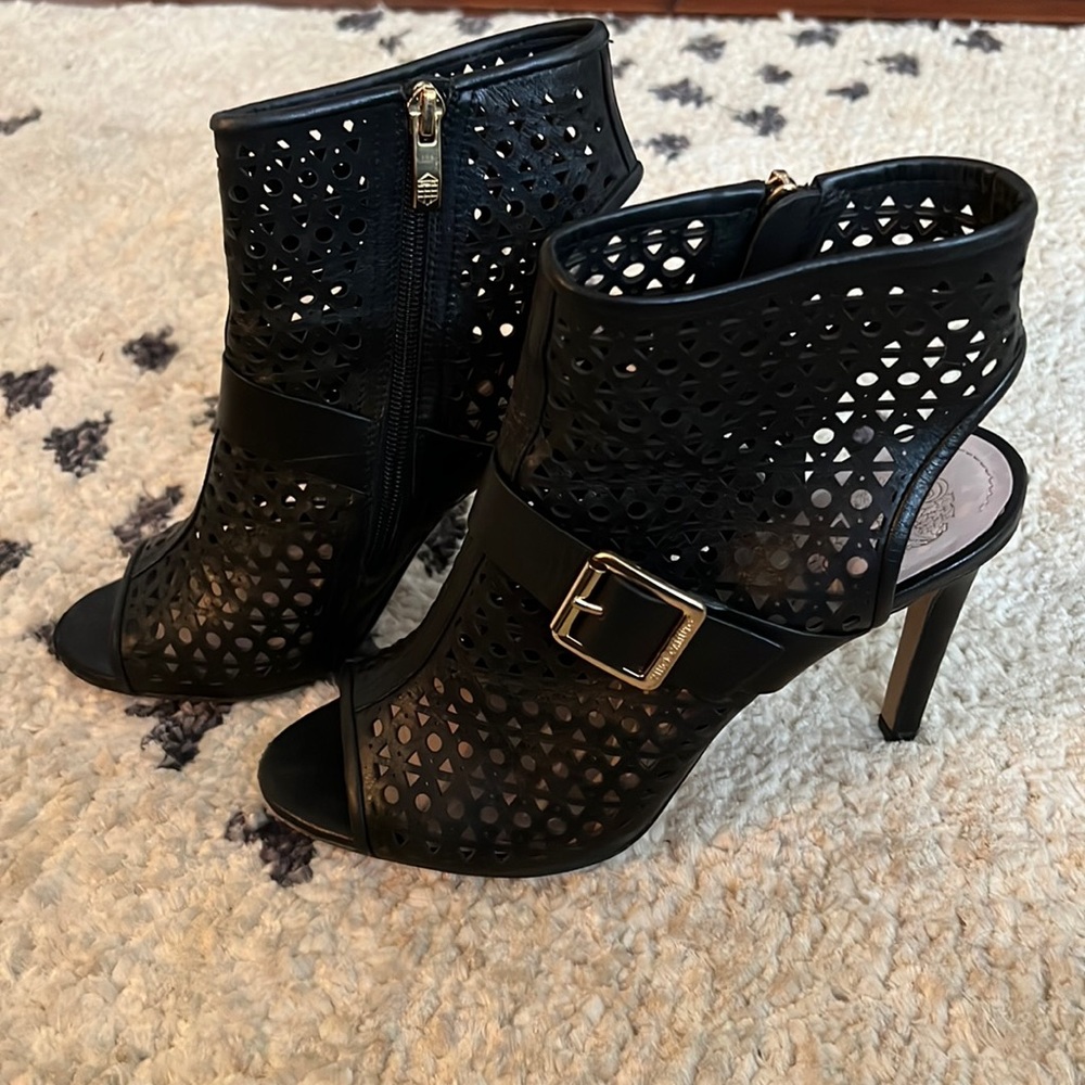 Vince Camuto open toe boots